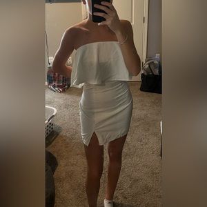 White body-con dress